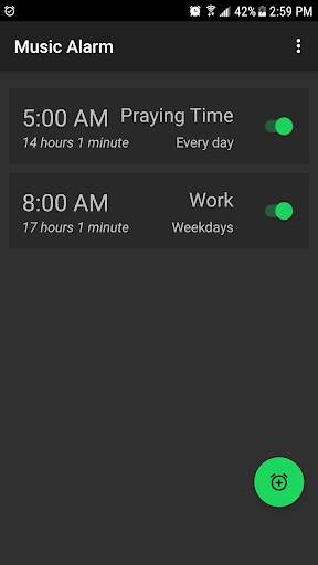 Music Alarm screenshot 1
