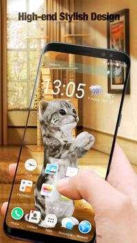 Cute Kitty 3D Live Wallpaper & Launcher screenshot 3
