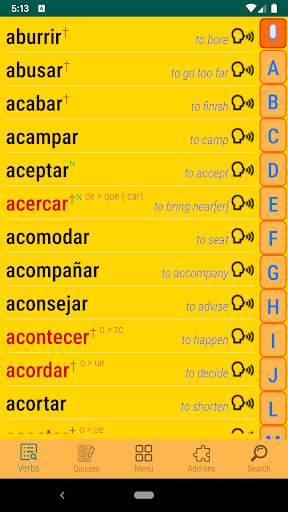 Learn Spanish grammar and verb screenshot 1
