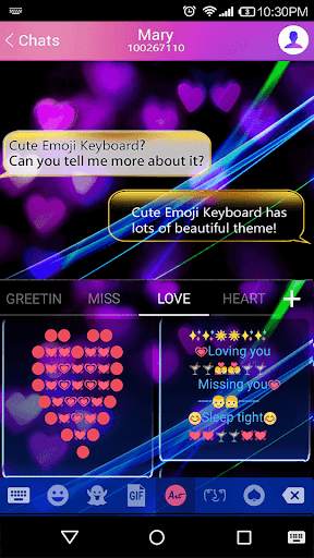 Neon Dream Emoji Keyboard screenshot 4