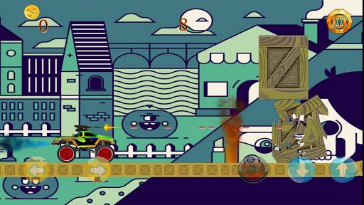 monster truck - big car - war machine game screenshot 1
