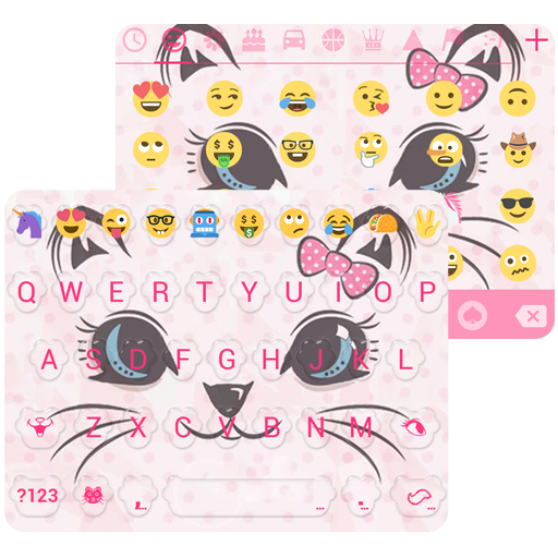 Cute Cat Emoji Keyboard Theme icon