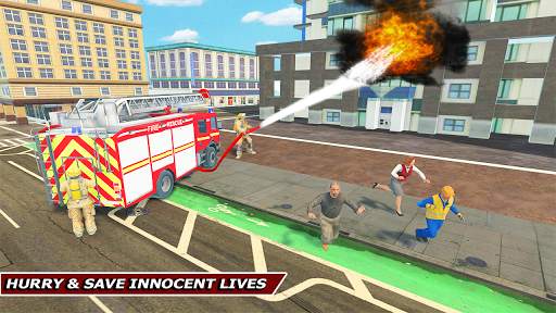 Truck Driving Rescue Game - Fire Truck Rescue 911 screenshot 5