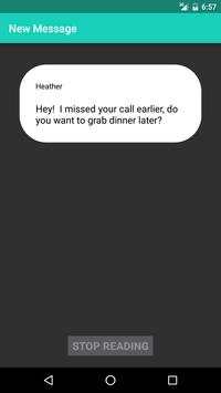 Driving Text Message Reader screenshot 2