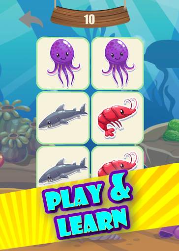 Memory game - Ocean fish screenshot 5