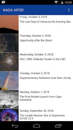 NASA APOD screenshot 1