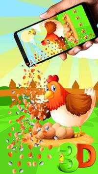 Cartoon 3D Gravity Theme 🐔🐣 screenshot 3