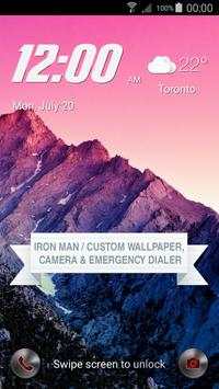 Lock Screen inspired Iron Man screenshot 5