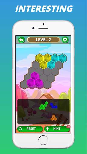 Hex Block Pop! Candy Block Puzzle Games screenshot 2