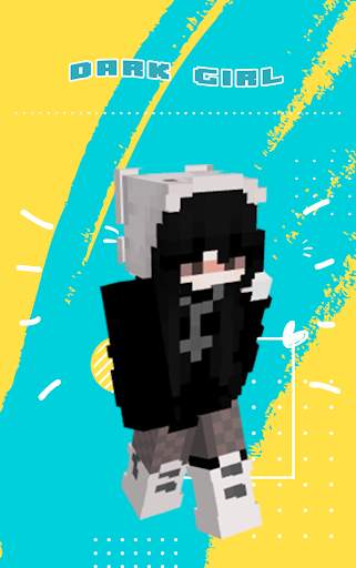 Dark Girl Skin For Minecraft screenshot 3