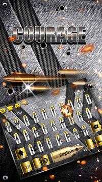 Courage war bullets keyboard theme screenshot 1