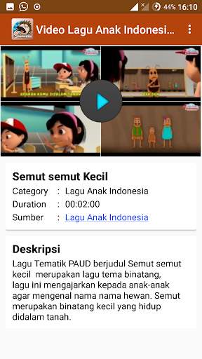 Video Lagu Anak Populer Offline screenshot 5