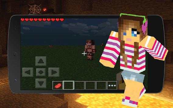 Girlfriend in Minecraft PE screenshot 1