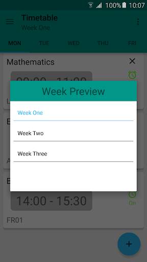Schedule screenshot 6