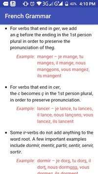 Basic French grammar (Offline) screenshot 4