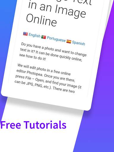 Photo Pea Editor - Free Photo Editor & Courses screenshot 9