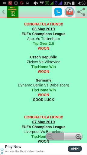 FREE WINNING TIPS screenshot 2