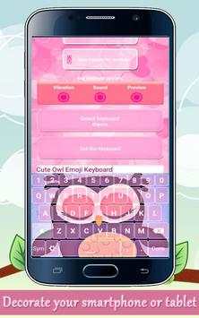Cute Owl Keyboard Themes screenshot 5