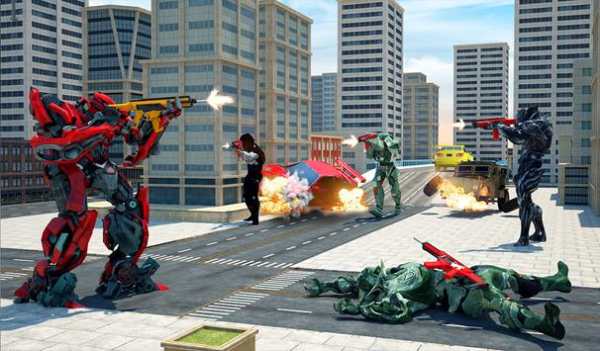 Wild Gorilla Transforming Robot: Dino Hunting Game screenshot 23
