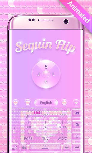 Sequin Flip GO Keyboard Animated Theme screenshot 3