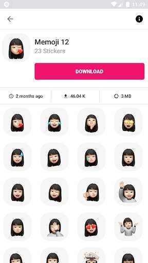 3D Emojis Stickers - WASticker screenshot 5
