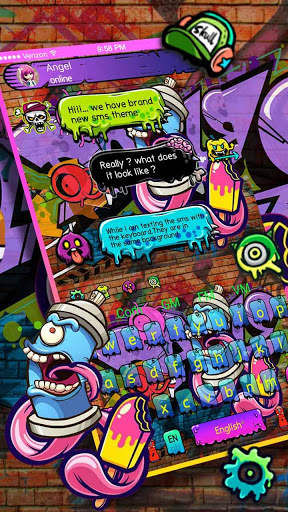 Street Graffiti SMS Keyboard screenshot 1