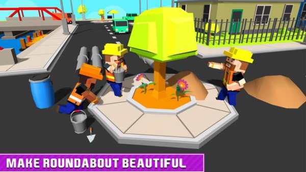 Blocky Highway Road Building screenshot 18