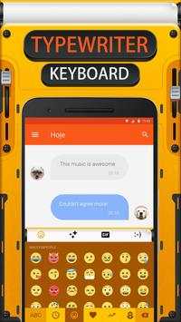 Typewriter Keyboard Theme screenshot 1