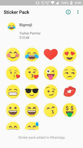 Bigmoji - WAStickerApp screenshot 2