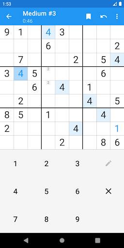 Material Sudoku (Free) screenshot 1