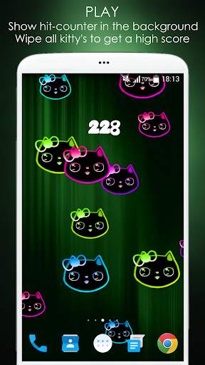 Neon Lily Kitty Live Wallpaper screenshot 6