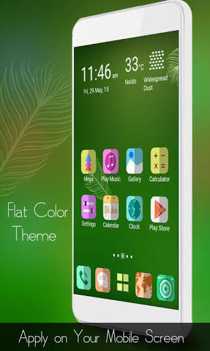 Flat Color Mega Launcher Theme screenshot 1