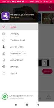 Vid Status Earn Reward screenshot 1