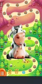 Cow Fruit Crush 糖果 🐄 screenshot 1