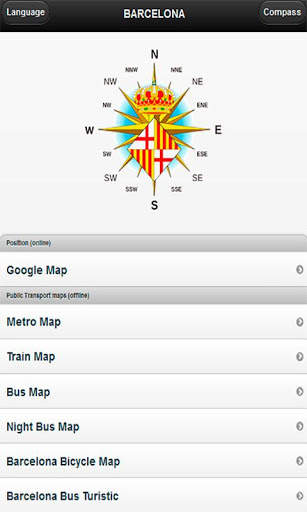 Mapa Barcelona metro bus tren screenshot 1