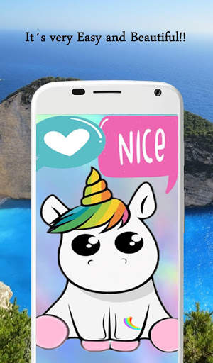 Unicorn stickers for pictures emojis kawaii editor screenshot 2