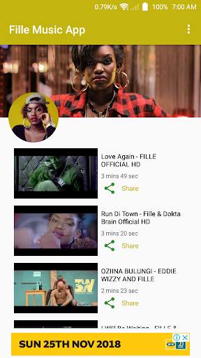 Fille Music App screenshot 1