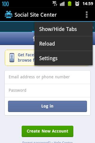 Social Sites Center (Hub) screenshot 2
