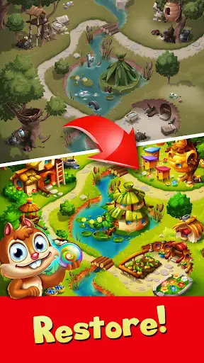 Forest Rescue: Bubble Pop скриншот 2