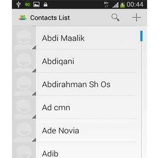 Contacts List screenshot 3