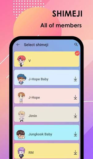 BTS Shimeji - Funny BTS stickers moving on screen screenshot 2