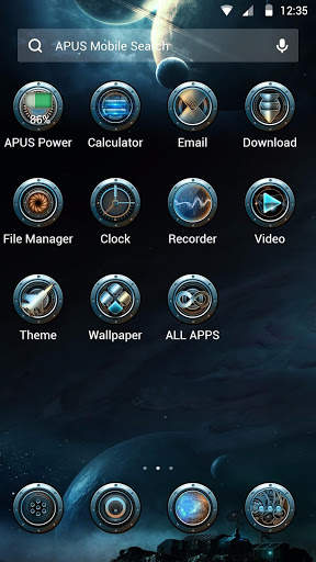Magic mental universe-APUS Launcher theme screenshot 2
