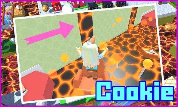 Escaper Cookie Swirl - Robloxe Obby LavaLand Mod screenshot 1