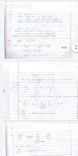 CHEMISTRY CLASS 12 TOPPER ANSWER SHEET скриншот 3