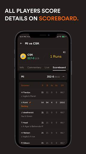 Cricket line Exchange LiveLine screenshot 6