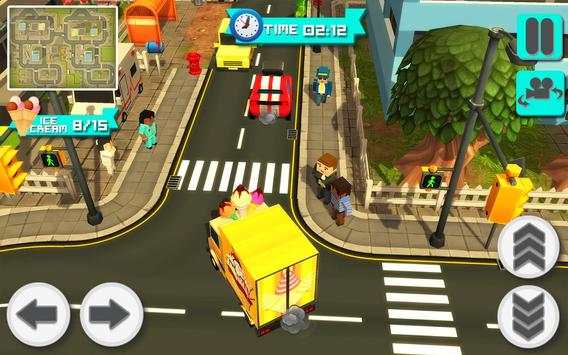 Blocky Candy Icecream Delivery screenshot 2
