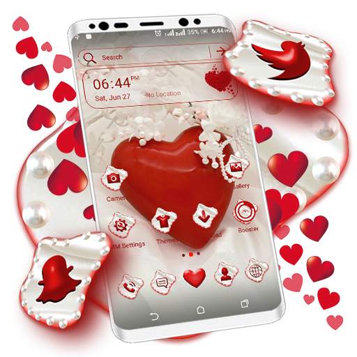 Pearl Heart Launcher Theme 1.1