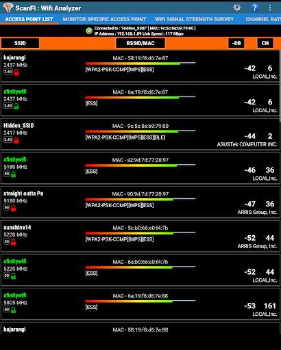 ScanFi : WiFi Analyzer and Surveyor screenshot 9