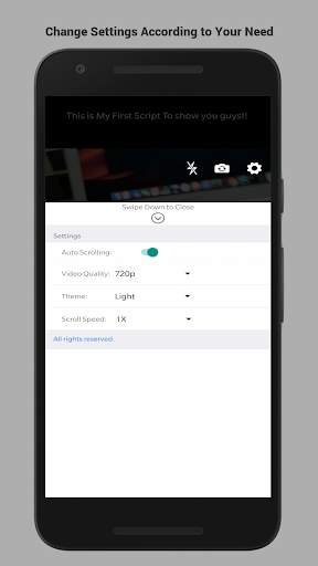 Video Teleprompter :Video Recorder Camera screenshot 2