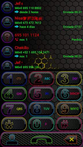 THEME SPACE COLORS EXDIALER screenshot 1